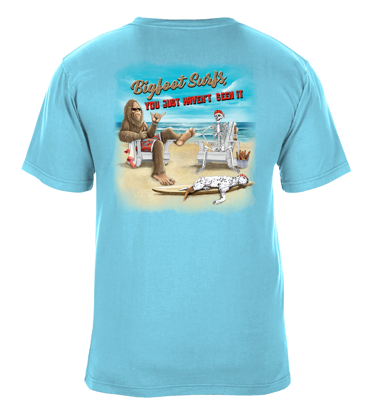 ドッグフード Sea Bigfoot Surfs You Just Haven't Seen It Graphic T-Shirt