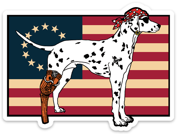 Sea Dog American Strong Vinyl Sticker