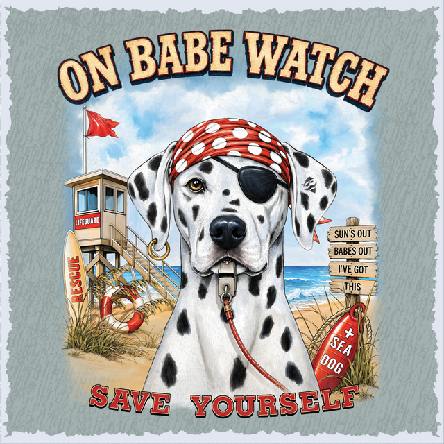 On Babe Watch Save Yourself Lifeguard Graphic T-Shirt