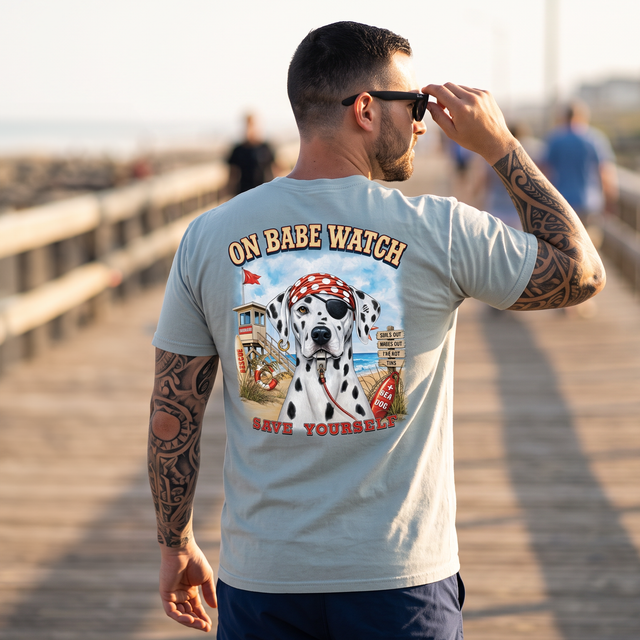 On Babe Watch Save Yourself Lifeguard Graphic T-Shirt