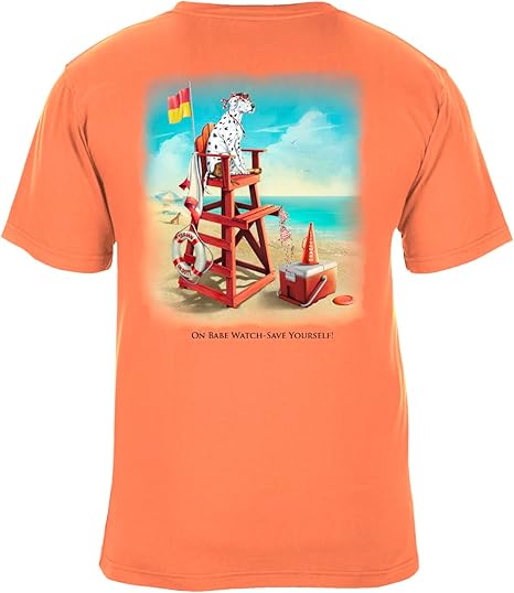 On Babe Watch Beach Lifeguard Graphic T-Shirt