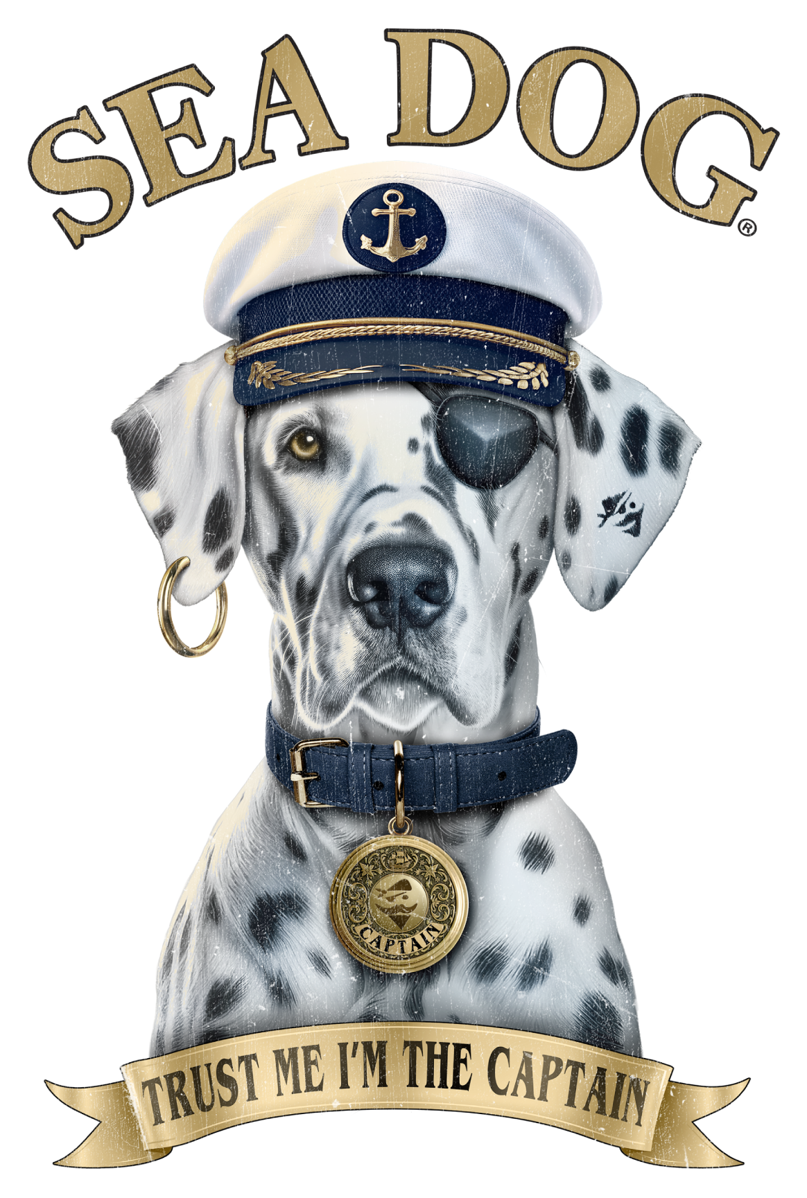 Trust Me I’m The Captain Vinyl Sticker