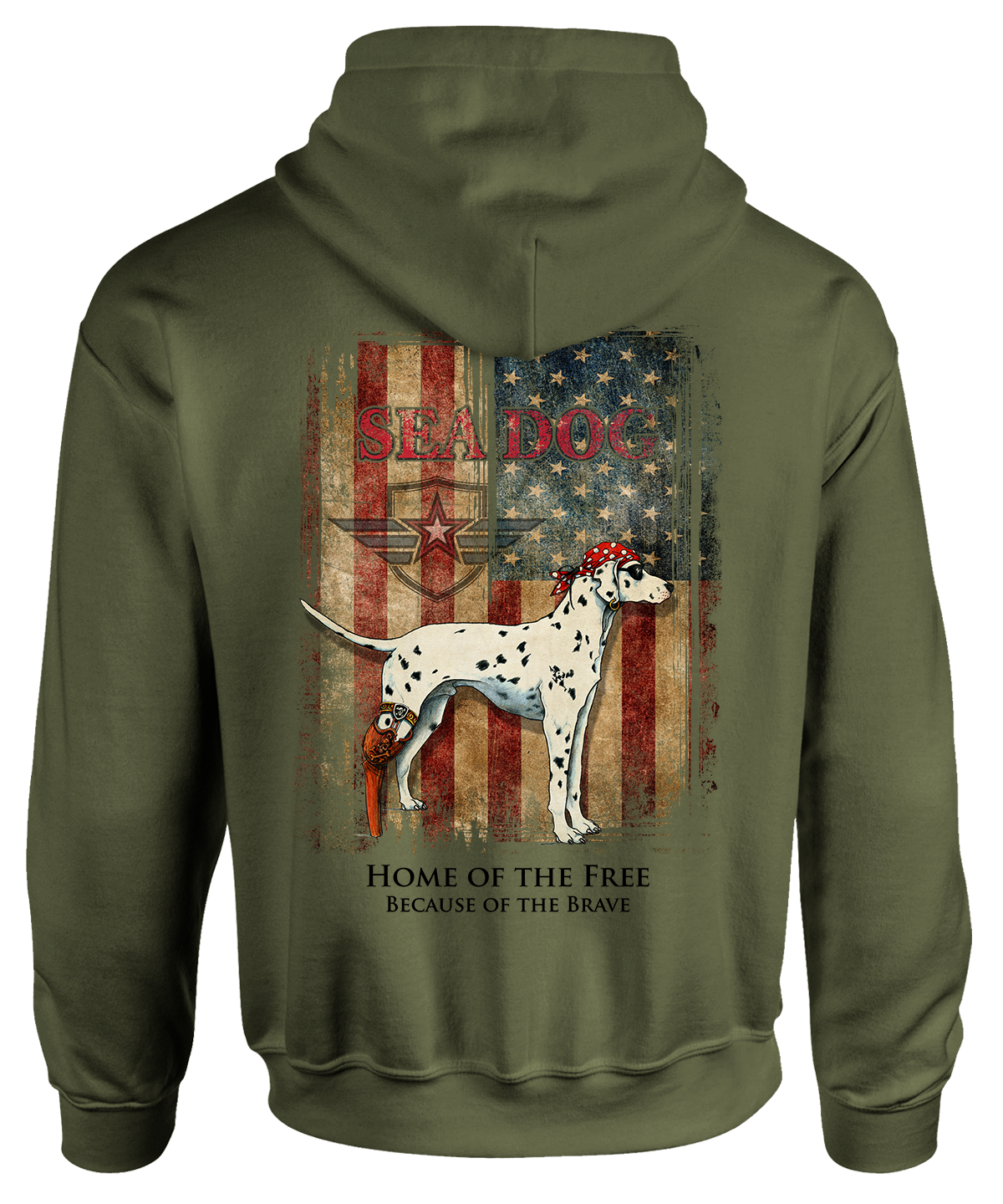 Grunge Flag Hooded Sweater