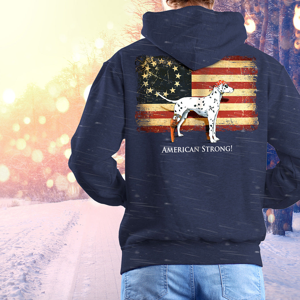 American Strong - Full Zip Hooded Sweater