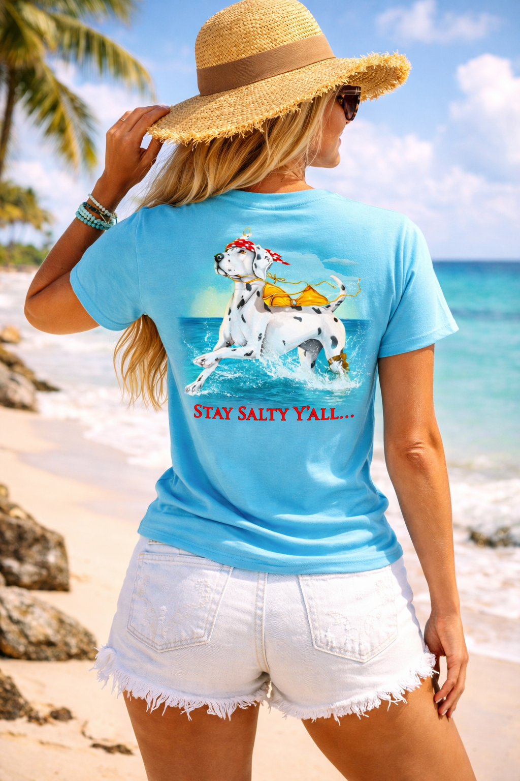 Stay Salty Y’all Beach Graphic T-Shirt - Available in 3 Colors