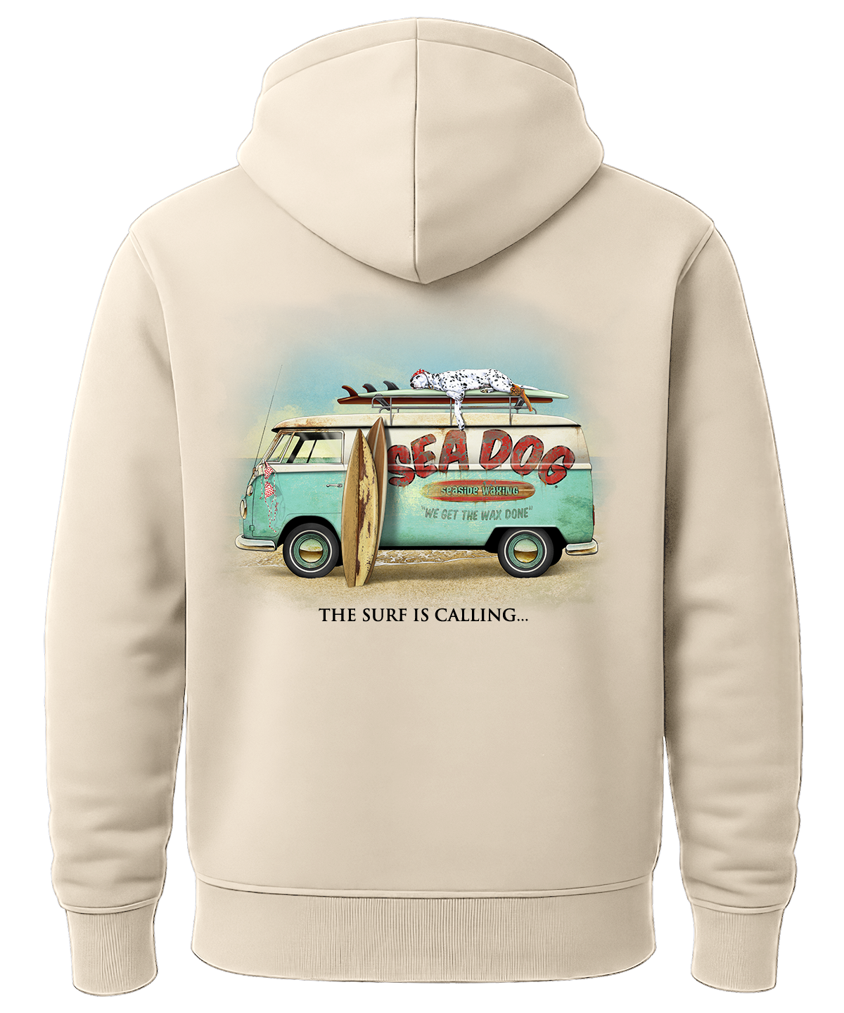 Wax Van Surf is Calling Coastal Hooded Sweatshirt