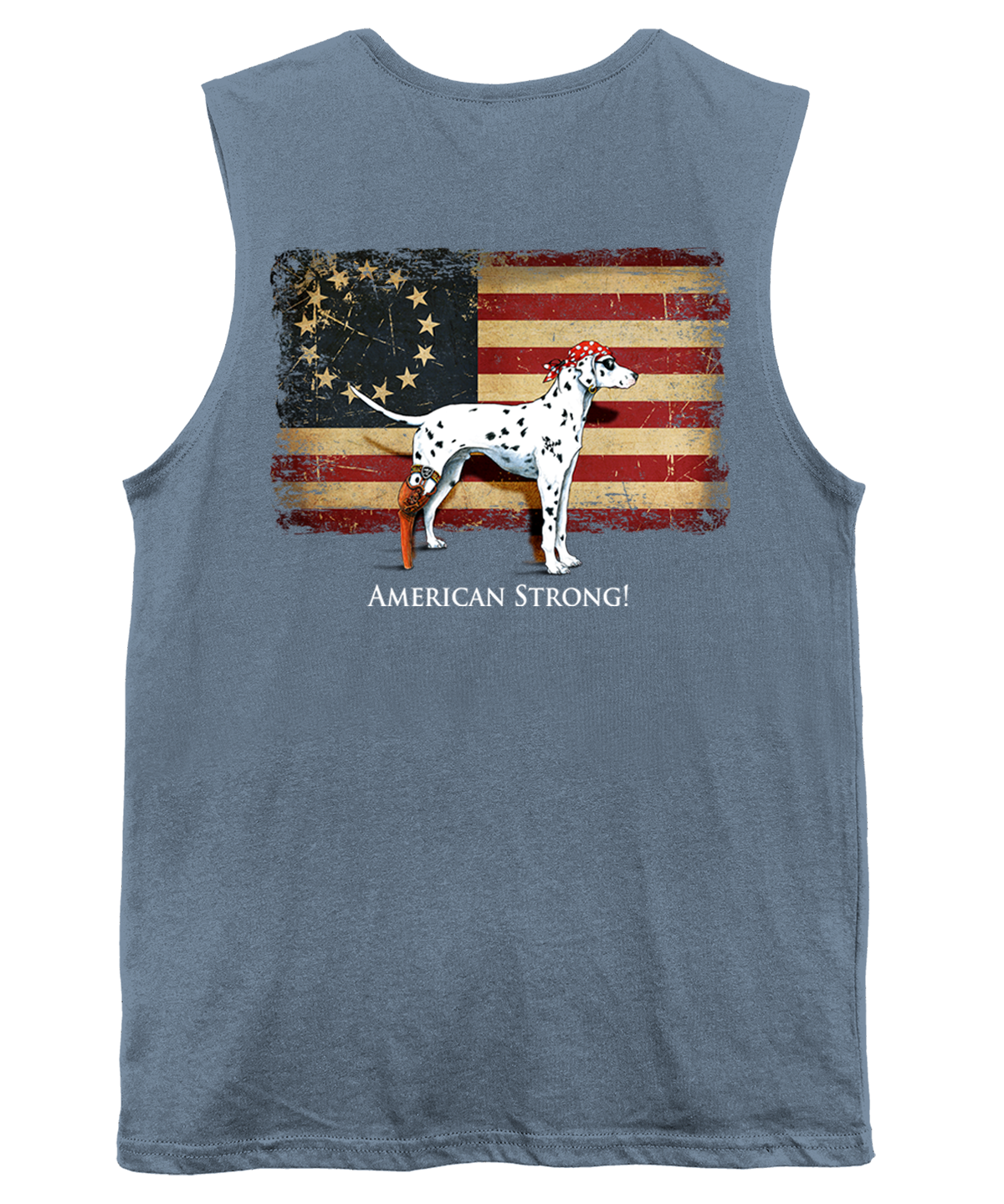 American Strong Patriotic US Flag Tank Top
