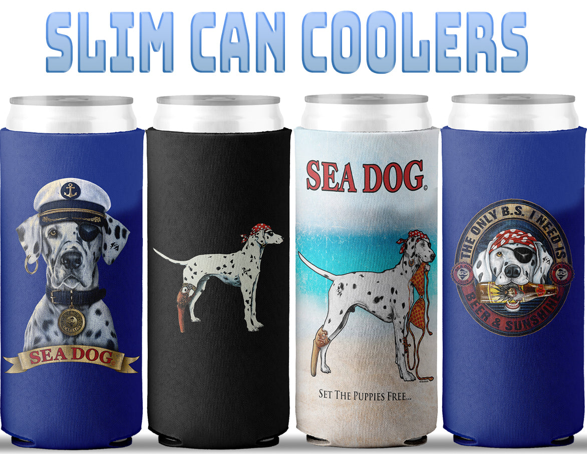 Sea Dog 12 oz Slim Can Cooler