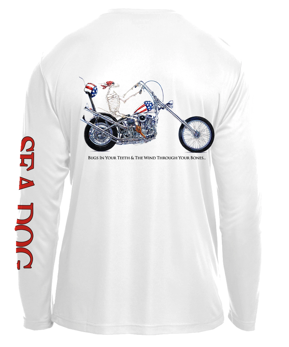 Sea Dog Chopper Motorcycle Rider UPF 50 Long Sleeve Shirt - Available in 7 Colors