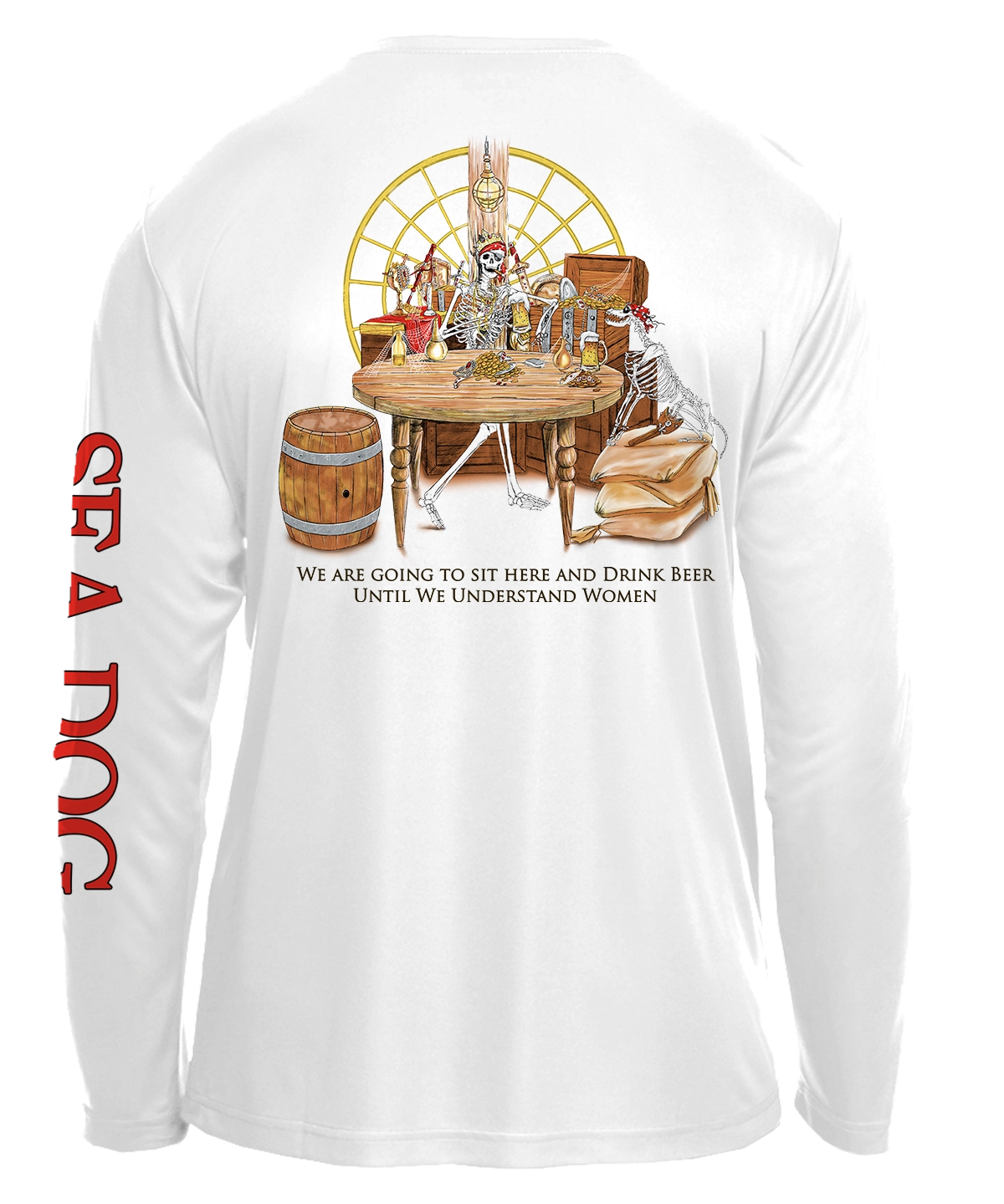 Sea Dog Pirate Skeleton Until We Understand Women UPF 50 Long Sleeve Shirt -  Available in 7 Colors