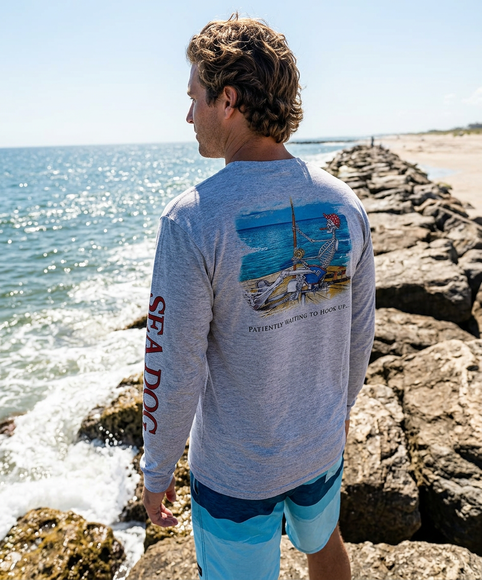 Bones Fisherman UPF 50 Long Sleeve Shirt