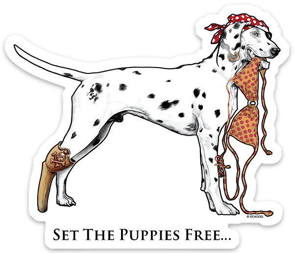 "Set The Puppies Free" Vinyl Sticker