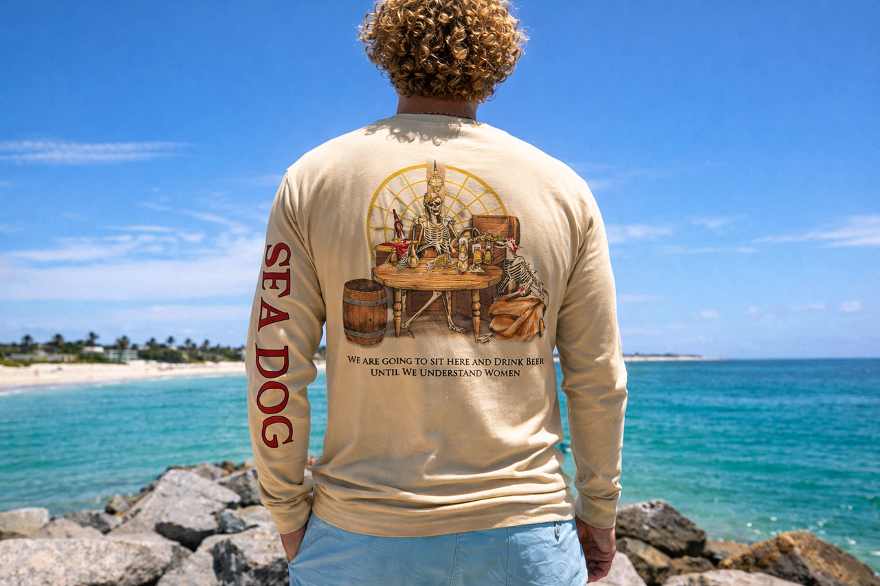 Sea Dog Pirate Skeleton Until We Understand Women UPF 50 Long Sleeve Shirt -  Available in 7 Colors