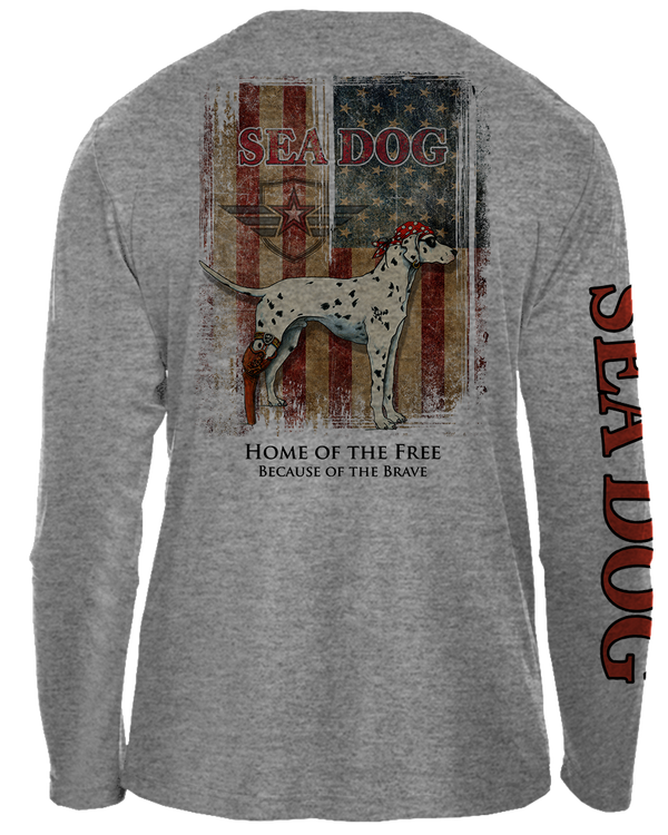 Grunge Flag - UPF 40 Long Sleeve Shirt