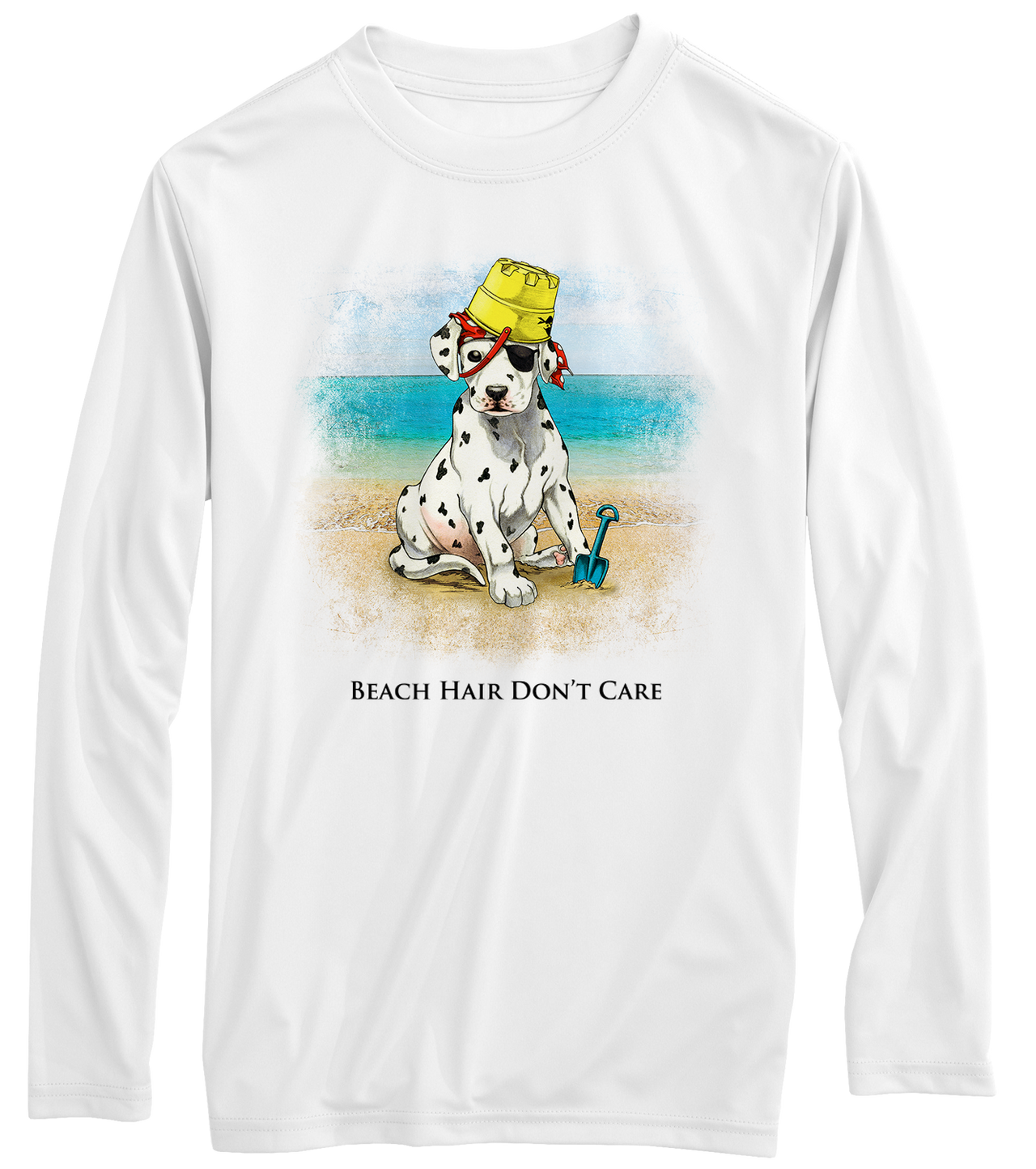 Beach Hair Don’t Care Kids UPF 50 Long Sleeve T-Shirt